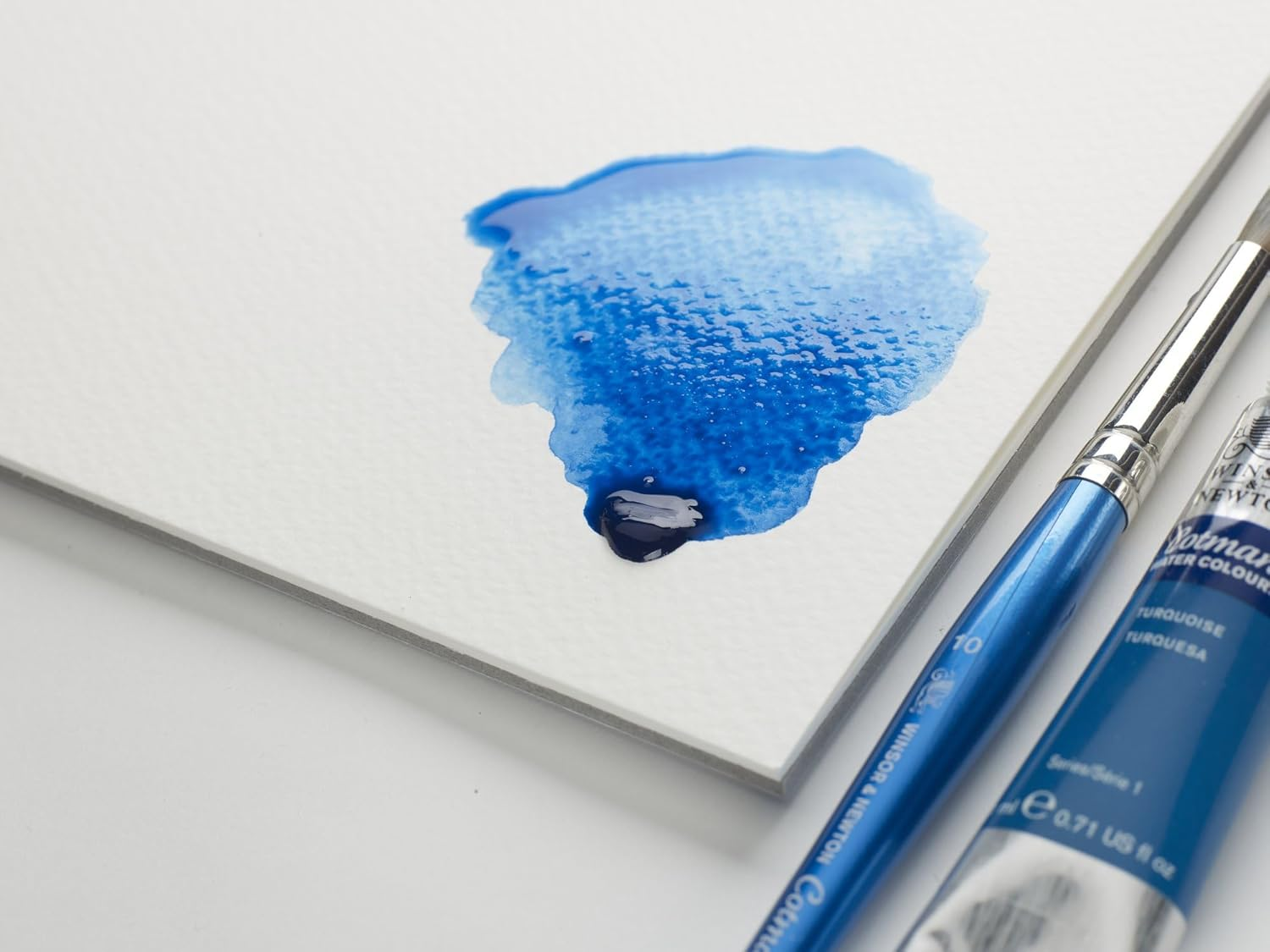 Winsor and Newton Watercolour Paper Pad, 22.9 X 30.5 Cm, 12 Sheets, 300 G/M, Glue Bound, Cold Pressed, Acid, Mixture of 25 Percent Cotton and Cellulose Fibres, Natural White image number 5