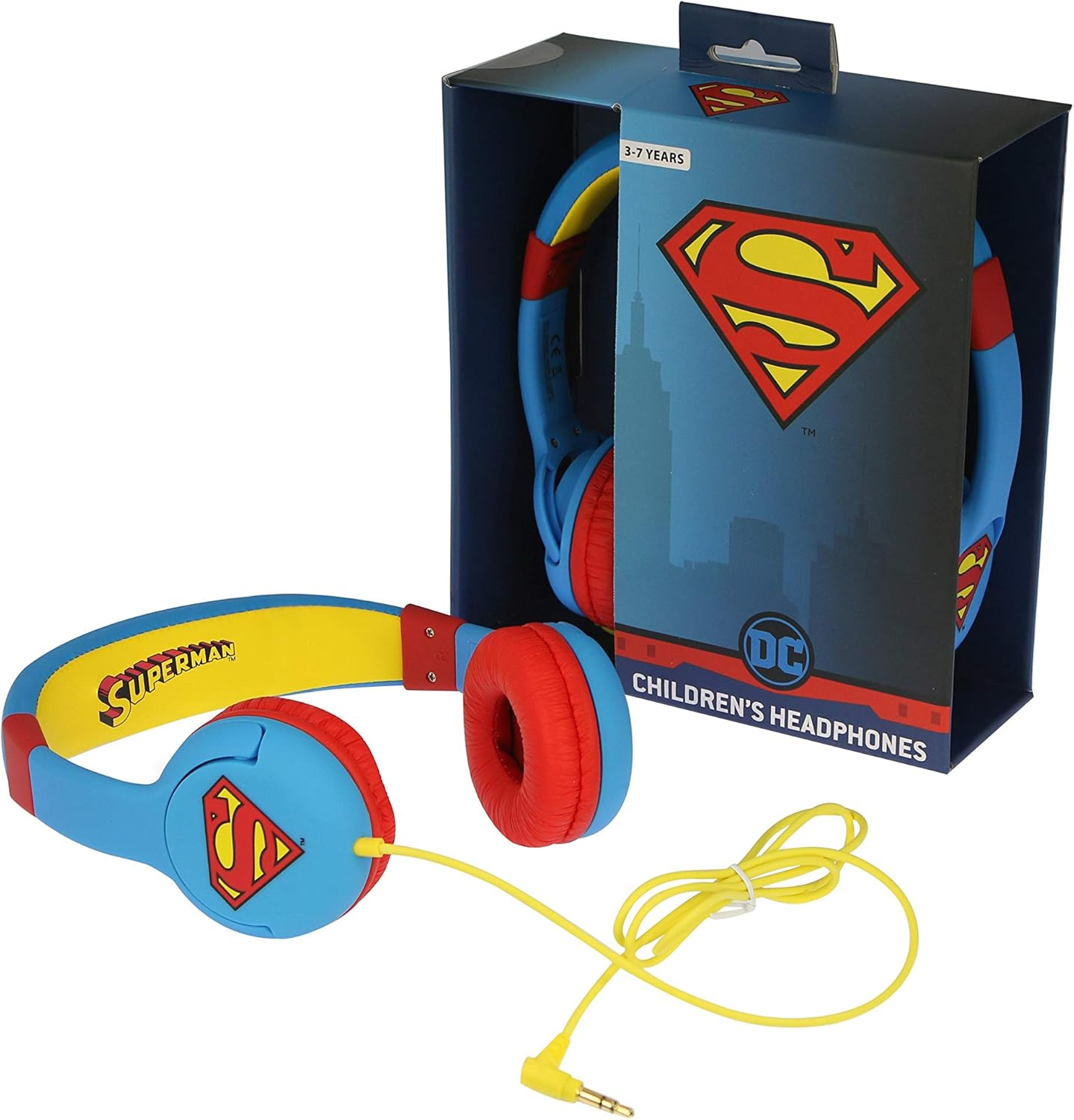 OTL OTL8236 Superman Man of Steel Junior Headphones, Multicolor