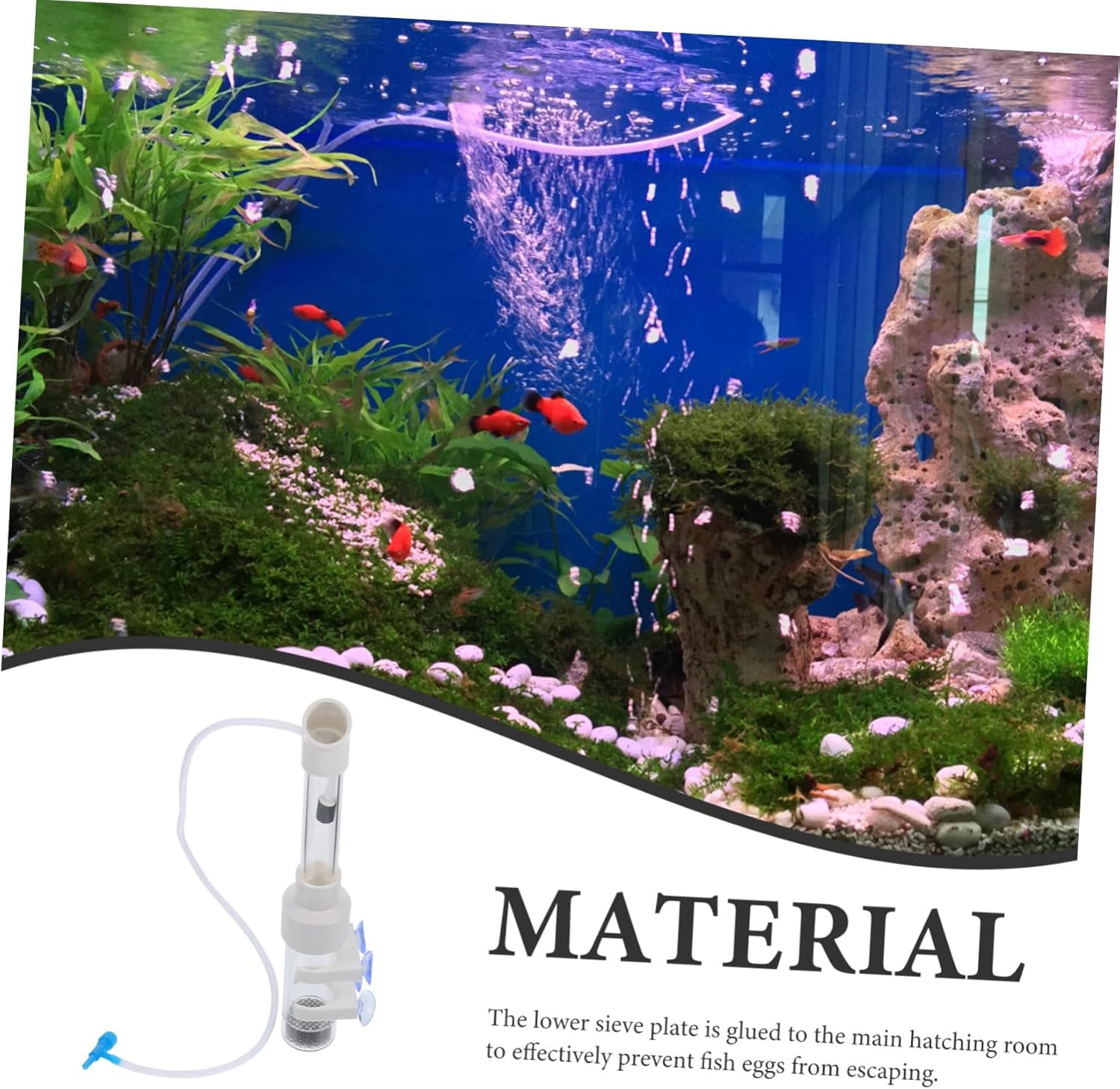 GARVALON Cichlid Hatchery Incubator Tube 40Mm Aquarium Fish Egg Breeding Tank Tropical Mouth-Brooding Fish Fry Hatchery Supply for Aquatic Pets Random Style