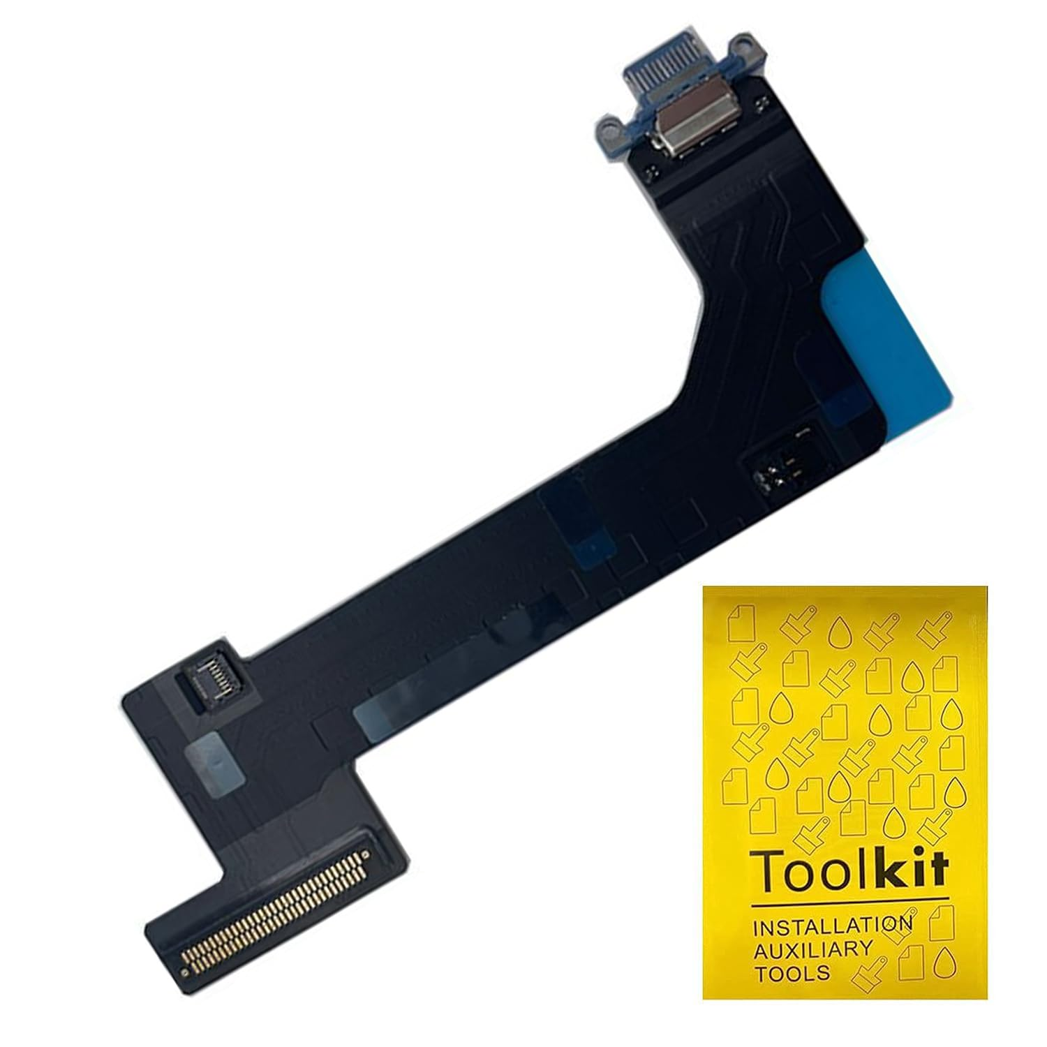 Tphaelay Dock Connector Replacement Compatible with Ipad 10 10Th Generation 2022 A2696 10.9 Inch Charging Port Replacement Assembly Flex Cable(Blue,Wifi Version)