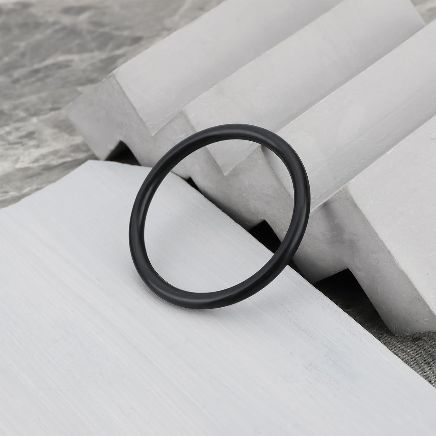 10Pcs O-Ring Seals 43Mm OD 36Mm ID 3.5Mm Width Replacement Part 98066000 Compatible with Hansgrohe Bathtub Drain Black image number 6