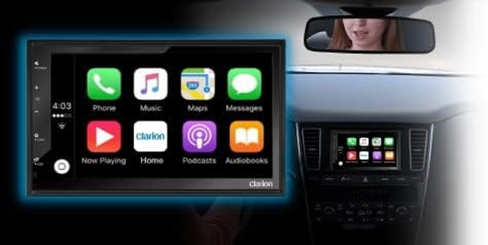 Clarion FX450 Apple Carplay/Android Auto Receiver image number 1