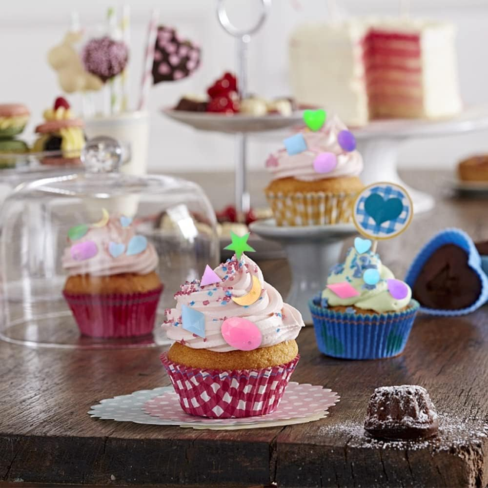 2-Piece Silicone Gummy Candy Molds - Gems, Heart, Star Shapes for Chocolate, Fondant, Resin & Cake image number 3