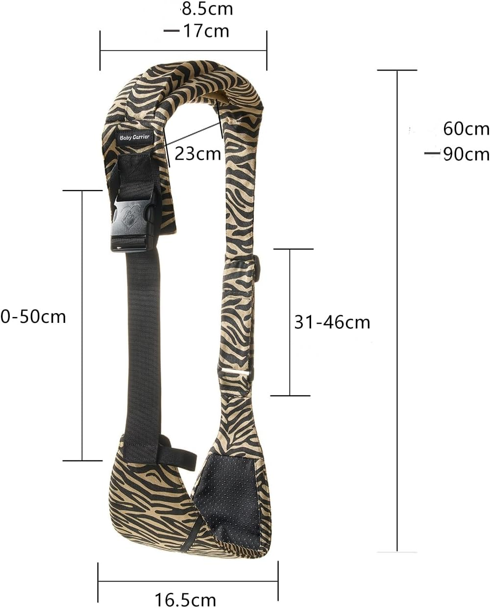 Baby Carrier Toddler Sling with Pocket, Front Carry for Newborns & Older Babies 8-32 Lbs Infants Adjustable Size Breathable Lightweight Portable Cotton image number 1