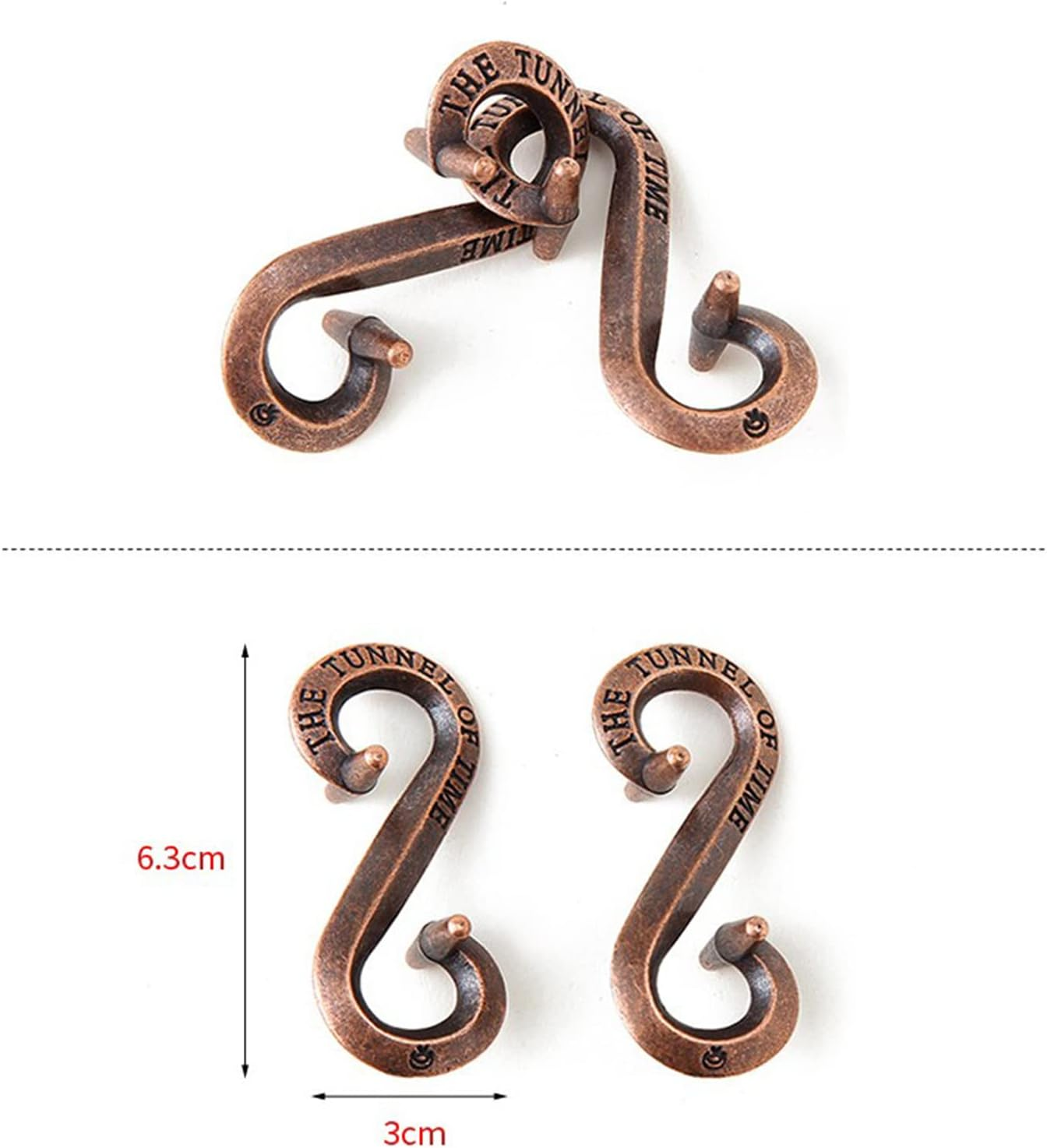 15Pcs/Set Brain Teaser Metal Puzzle Sets, 3D Unlock Interlocking Puzzle, Metal Knot Puzzle Mind Games, Puzzle Switch Games, Adults Educational Toy Gift, Stop Addicted to Mobilephone#2 image number 4