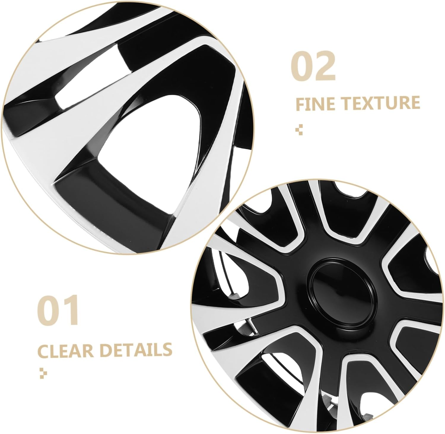 SOLUSTRE Wheel Cap Hub Cover Car Wheel Tire Hubcap Replacement for Semi Truck Trailer image number 6