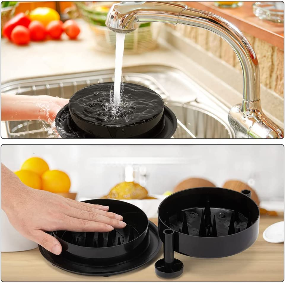 BOMEON Chicken Shredder Shred Machine Meat Shredding Tool with Handles and Non-Skid Base Mat Suitable for Pulled Pork Red Beef Alternative to Bear Claws 1Pc 8Inch Black image number 4