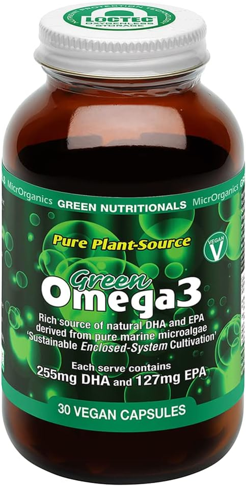 Green Nutritionals Vegan Omega3 30 Capsules - Vegan Vegetarian Friendly image number 2