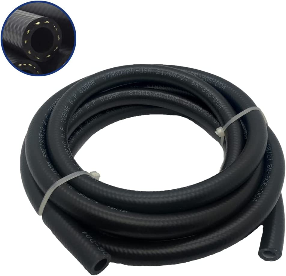 3/8 Transmission Cooler Hose 10Mm High Pressure Push Lock Fuel Injection Hose 300PSI 5FT image number 2