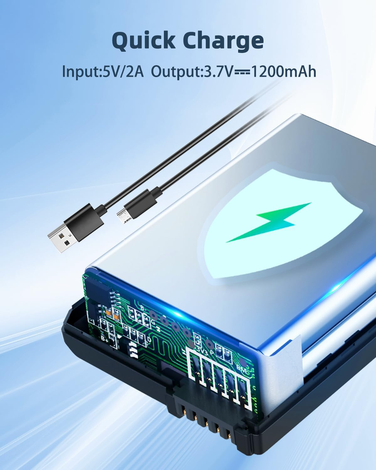 MINSHI EN-EL19 Battery Compatible with COOLPIX S4300 Coolpix S32 S33 S100 S2500 S2600 S2700 S2750 S2800 S6400 S6500 S6600 S6700 S6800 S6900 S7000 3.7V 1200Mah High Efficiency Battery