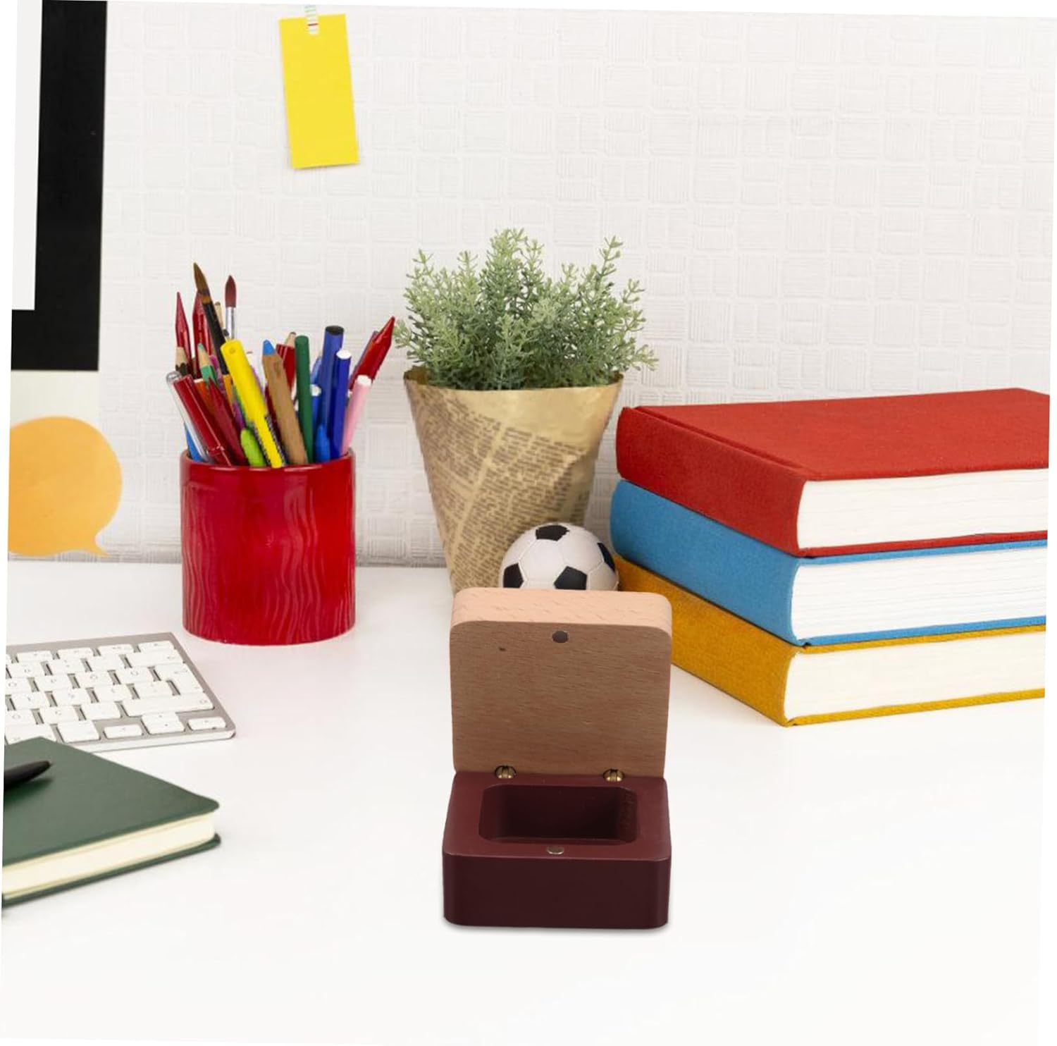 CALLARON Tooth Storage Kept for Newborns Boys and Girls Handmade Square Holder for First Tooth Portable Dental Organizer for Home School