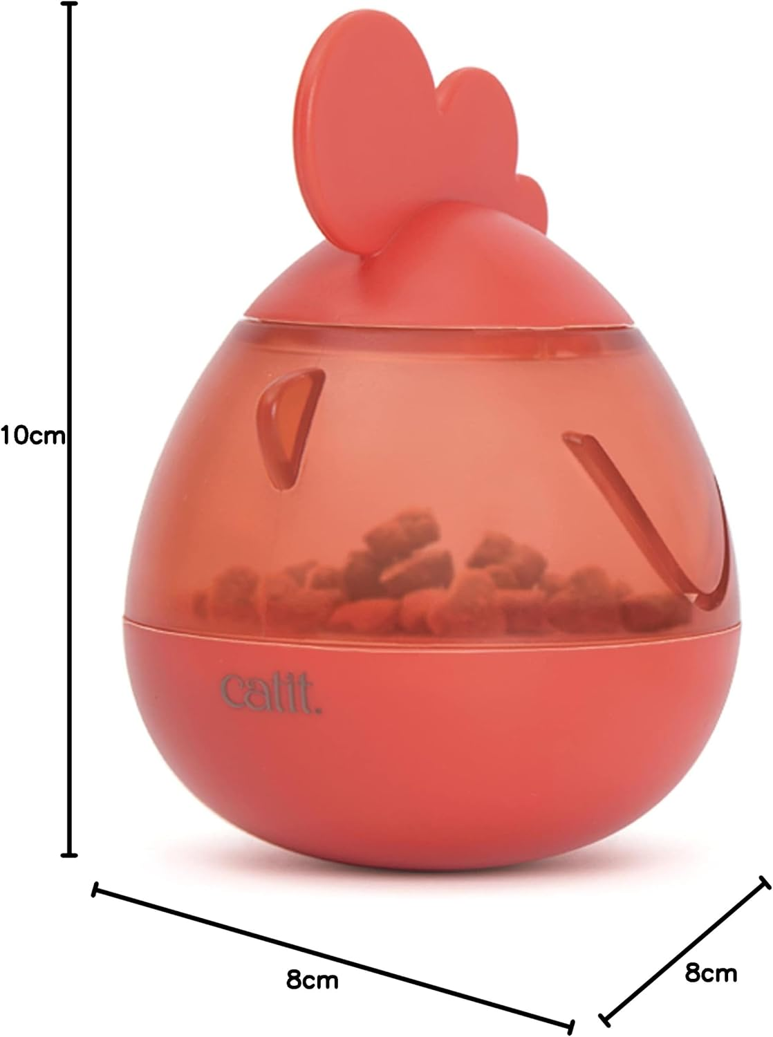 Catit PIXI Treat Dispenser, Interactive Treat Dispensing Cat Toy, Rooster image number 2