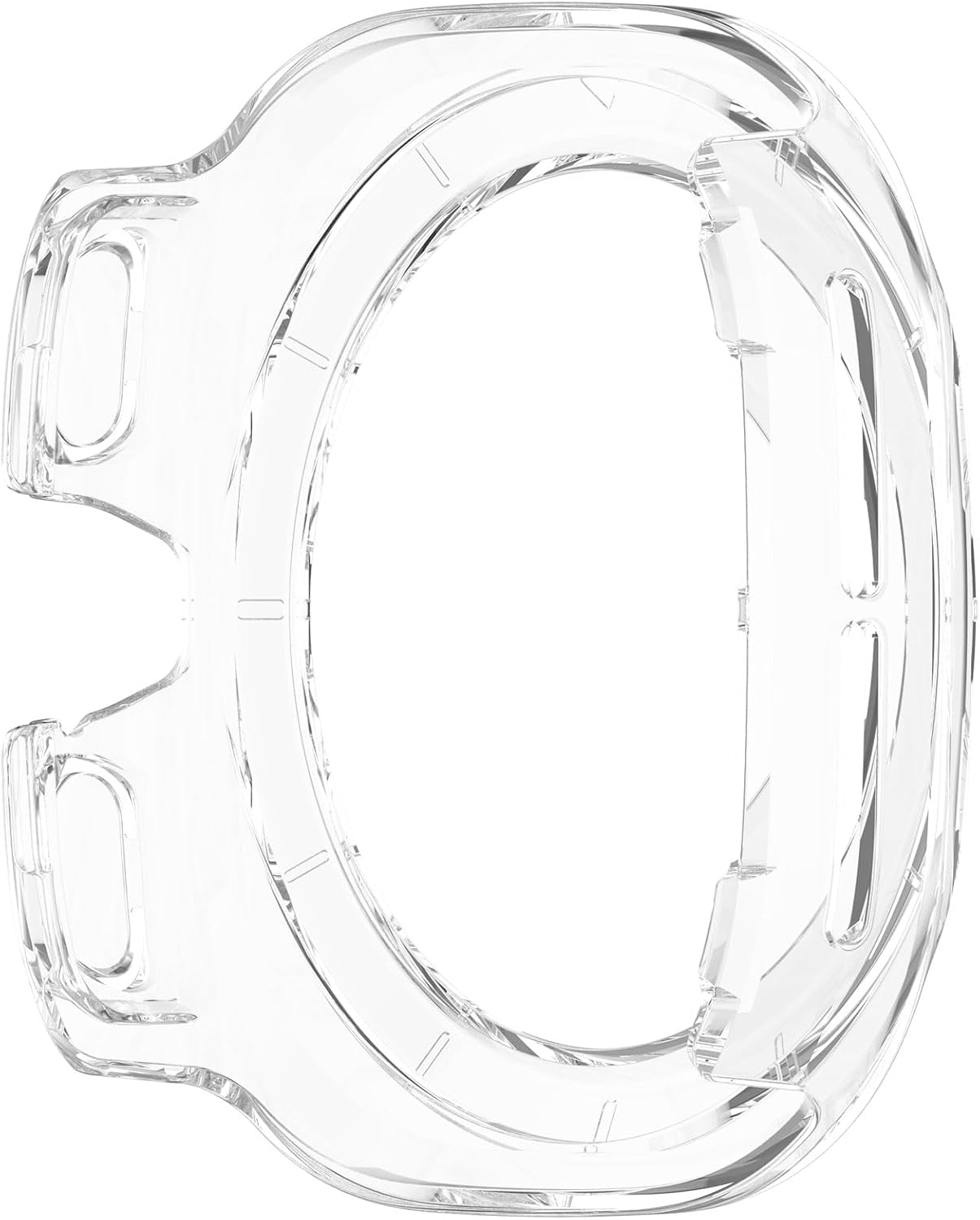 [2 Pack]Bumper Case for Samsung Galaxy Watch 7 Ultra, 47MM PC Half Wrap Covers Smart Watch Replacement Cases, Hollow Screen Protector for Galaxy 7 Ultra 47Mm image number 3