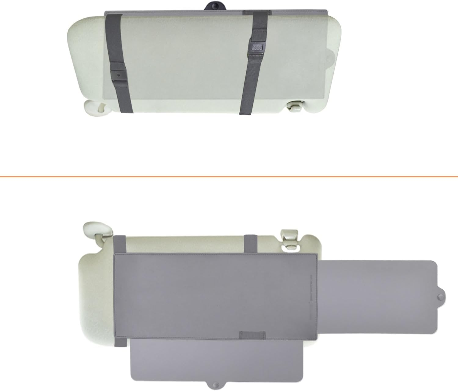 Car Window Sunshade WANPOOL Car Visor Anti-Glare Sunshade Extender for Front Seat Driver or Passenger (Black)