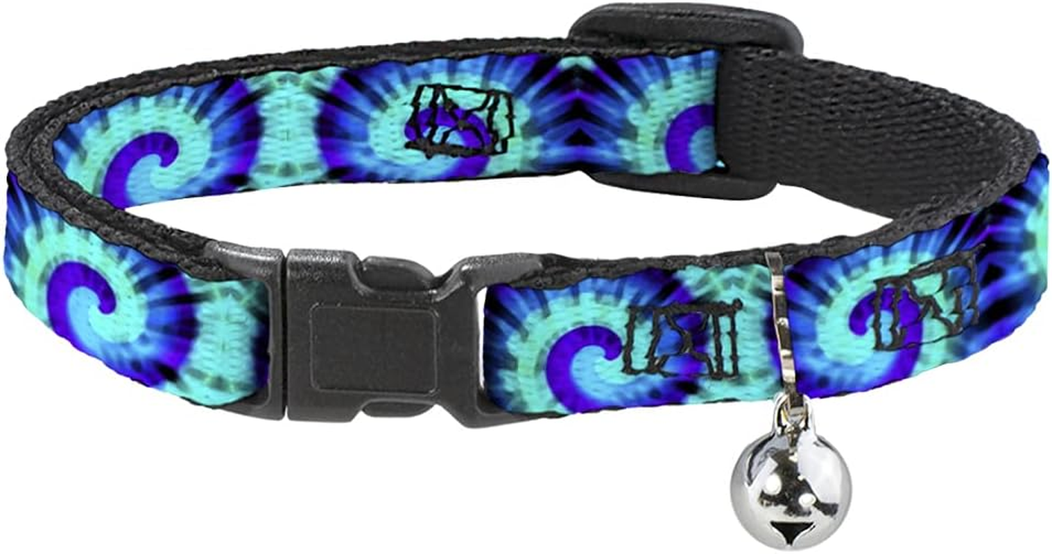 Buckle-Down BAC-W34607-NM Breakaway Cat Collar, 1/2" Wide-Fits 8-12" Neck-Medium, Tie-Dye image number 2