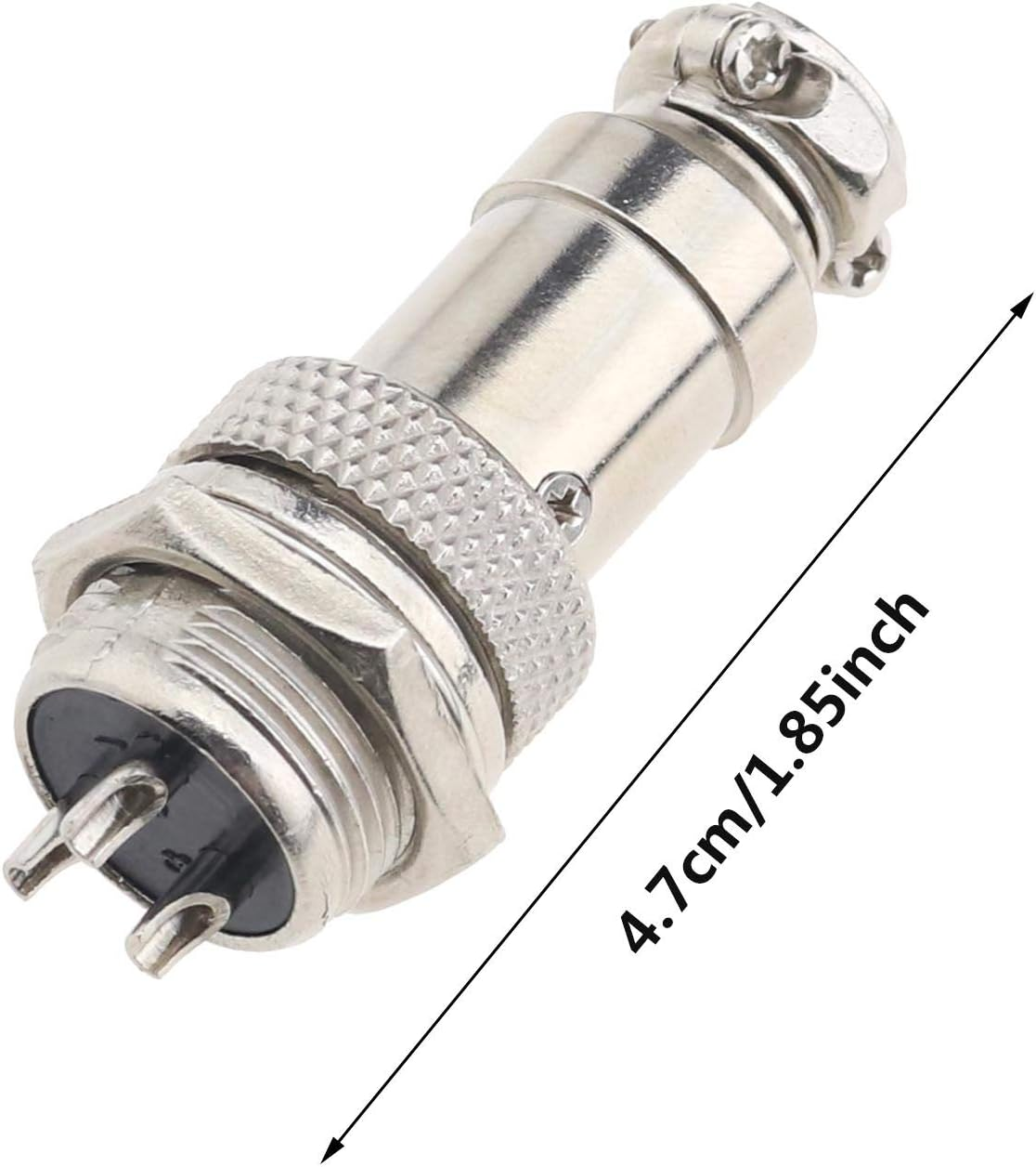 Emsea 5X GX16 Aviation Plug Connector Set, Metal Male Female Wire Screw Type Cable Panel Connector-16Mm Thread (3 Pin) image number 4