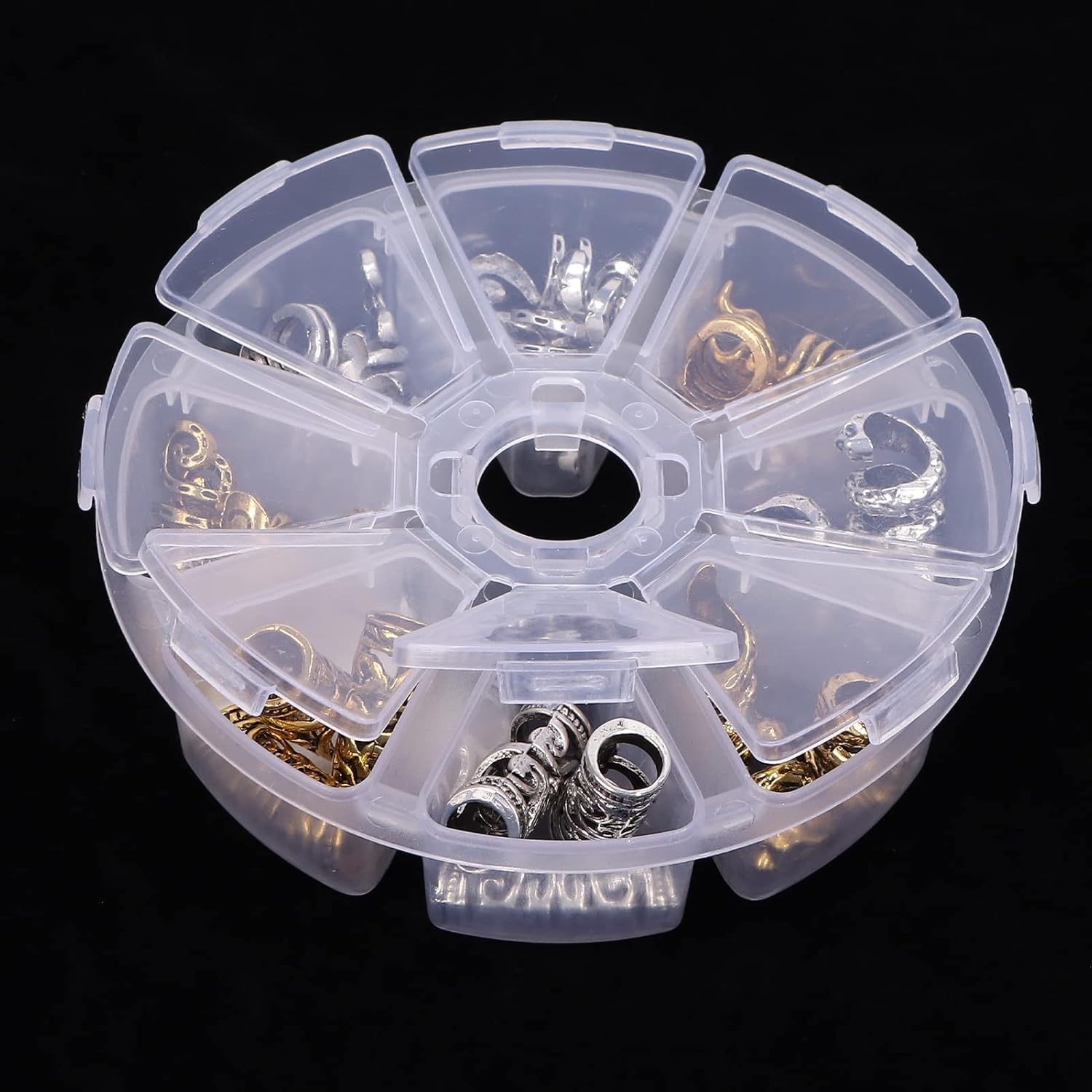 Hair Braiding Beads, DIY Decorative Viking Beard Hair Beads for Parties, Film Festivals, Weddings image number 4