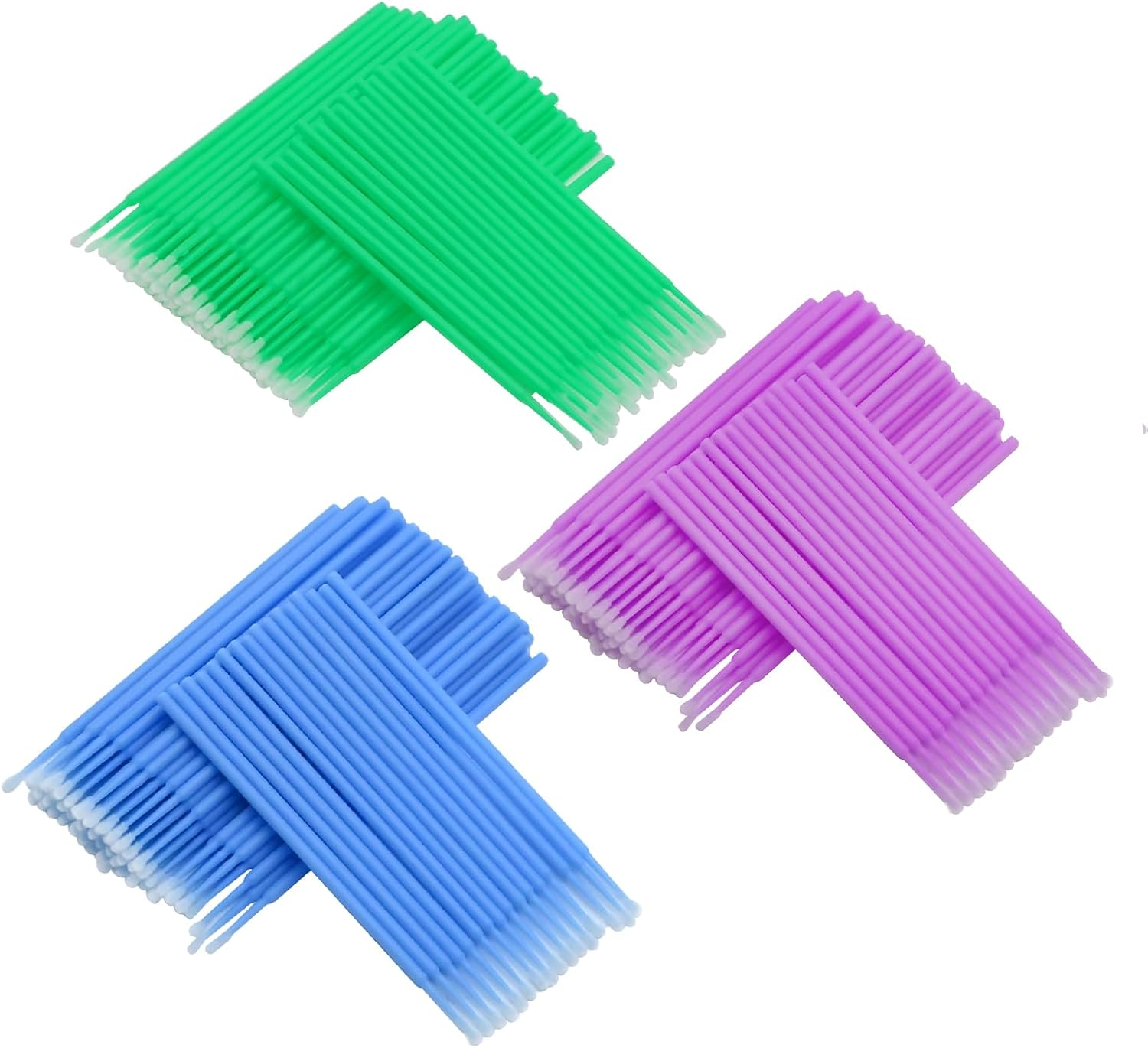 Touch up Paint Brushes for Automotive Paint Chip Repair Disposable Micro Applicators 2.5 Mm, 2.0Mm and 1.5 Mm (L: 2.5Mm, Blue, M: 2.0Mm, Green, S:1.5Mm, Purple) 300Pcs image number 5