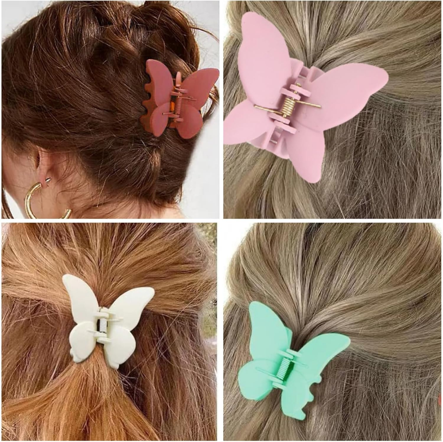 Butterfly Non-Slip Claw Clips Strong Hold Claw Clip for Medium Thick Hair Women Girls Hawaiian Hair Accessories (Hairclawbutterfly)