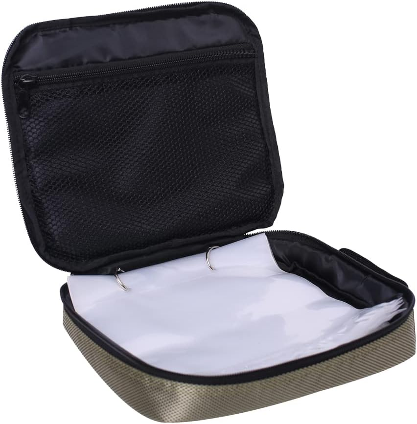 Raprance Fishing Lure Bag Baits Tackle Binder Organizer Storage Plastic Bag（Orange）