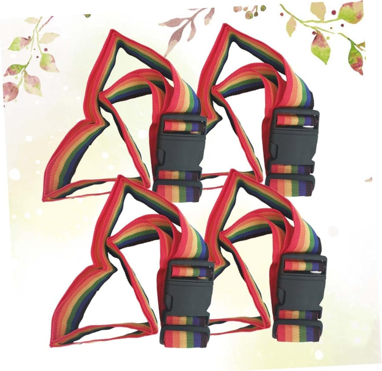 Iplusmile Carry Luggage Bag Packing Straps 4Pcs Luggage Straps Adjustable Length (95-180Cm) for Suitcases Suitcases image number 2