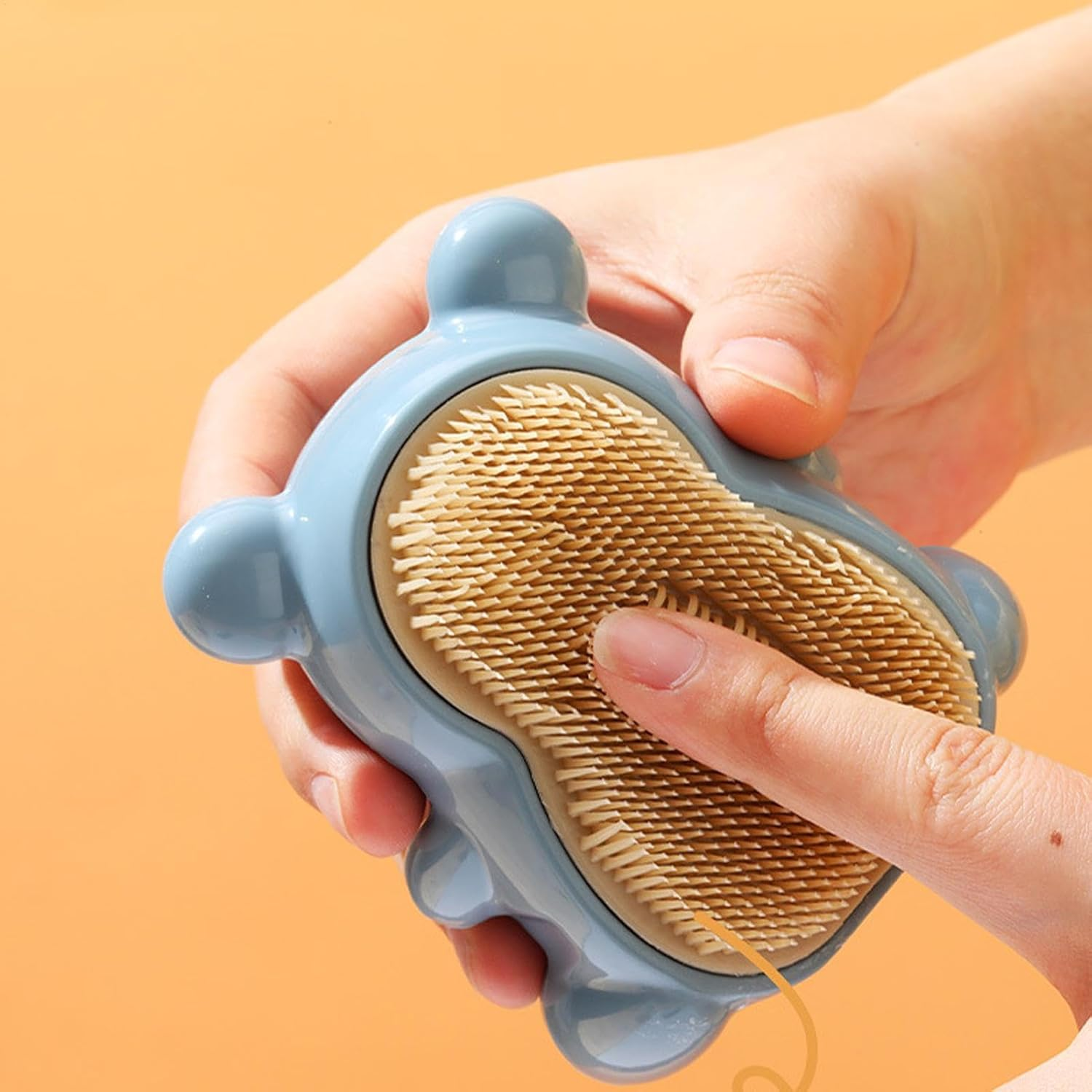 Nail Brush to Clean Nails - Clean Cute Bear Egg Brushes | Creative Easy Grasp Soft Bristle Nail Cleaning Brush for Women image number 6