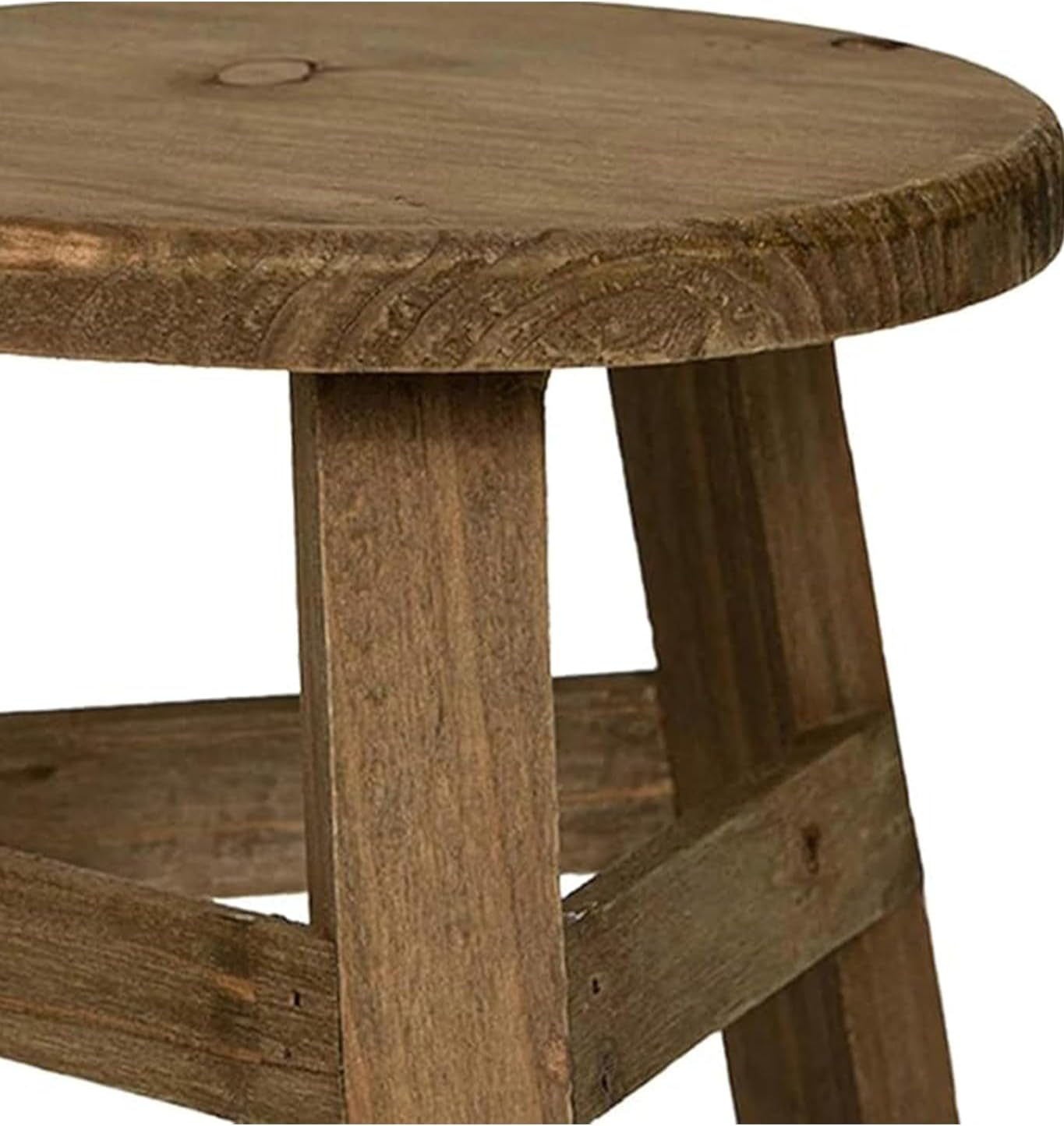 Wooden Plant Stand,Mini Display Elevator, Farmhouse Greenery Holder, Small Natural - Material Stool for Home & Garden image number 2