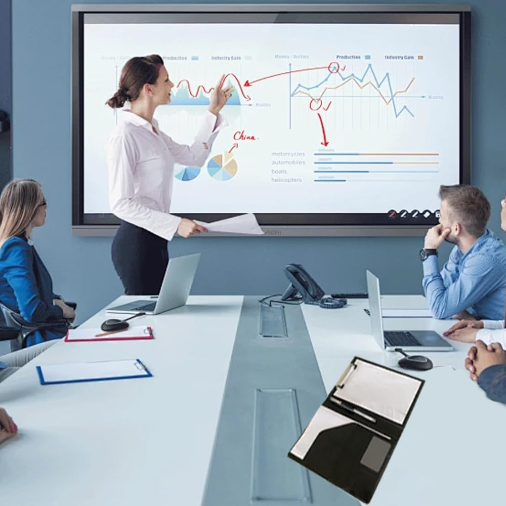 Small Clipboard, Junior Padfolio Folio A5 Writing Pad, Refillable Writing Pad Portfolio for Notepad (Black) Perfect for Meetings, Travel & Daily Use image number 2