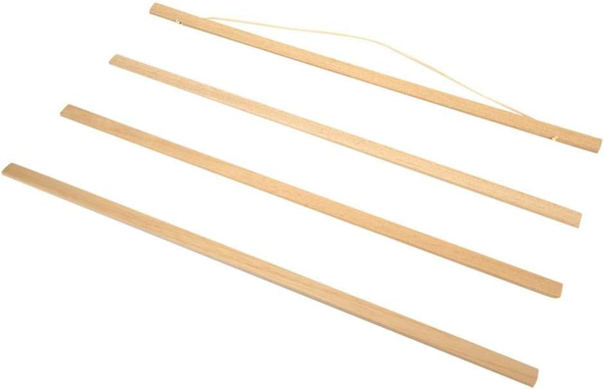 Poster Hanger, Modern Magnetic Wooden Photo Picture Frame DIY Poster Scroll Prints Artwork Hanger Wall Art Home Decor Wooden Poster Hanger(60Cm) image number 4