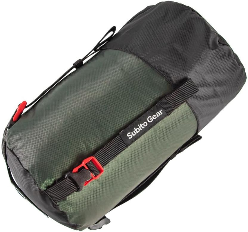 Aomiun Compression Stuff Sack Polyester Compression Bag Tear-Resistant Sleeping Bag Compression Sack 2L/6L/8L/18L/25L for Camping Hiking Backpacking - Green-M image number 3