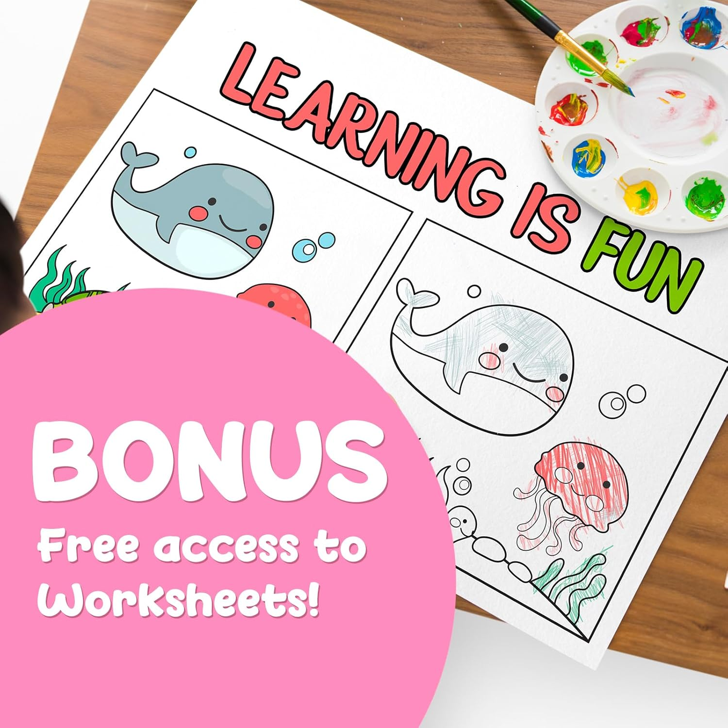 Jumbo Pencils Triangle Short Colored Pencils for Kids and Rainbow Pencil +Sharpener -Perfect for Preschool Toddlers and Beginners +Recommended by Teachers & Experts +Party Favours +Art/School Supplies