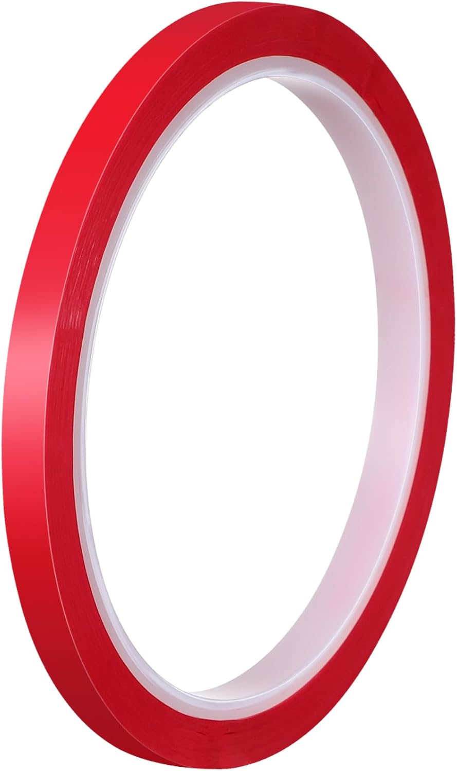 COHEALI Decorative Adhesive Tape for Car 1 Red Roll 6Mm X 33M Polyester for Automotive Crafts and Home Decoration image number 4