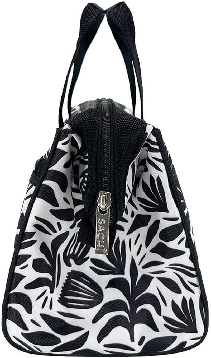 Sachi 'Style 34' Insulated Lunch Bag - Monochrome Blooms