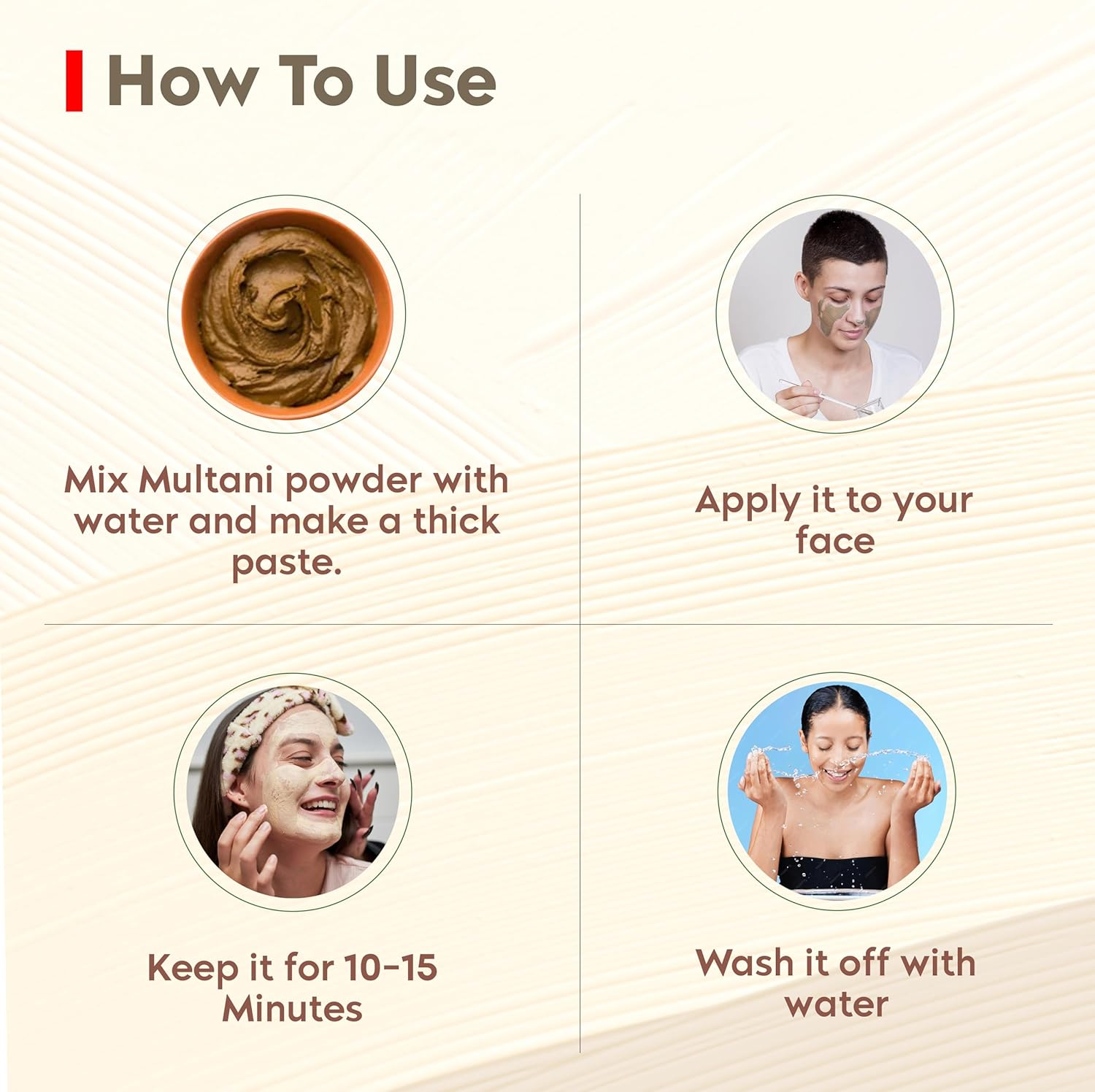 Khadi Omorose Multani Mitti Powder for Hair and Skin Care | 200 Grams | 100 & Pure & Natural | Soft & Glowing Skin | Exfoliator | Softner | Nourishment | Fuller'S Earth | Resealable Zipper Pouch Pack