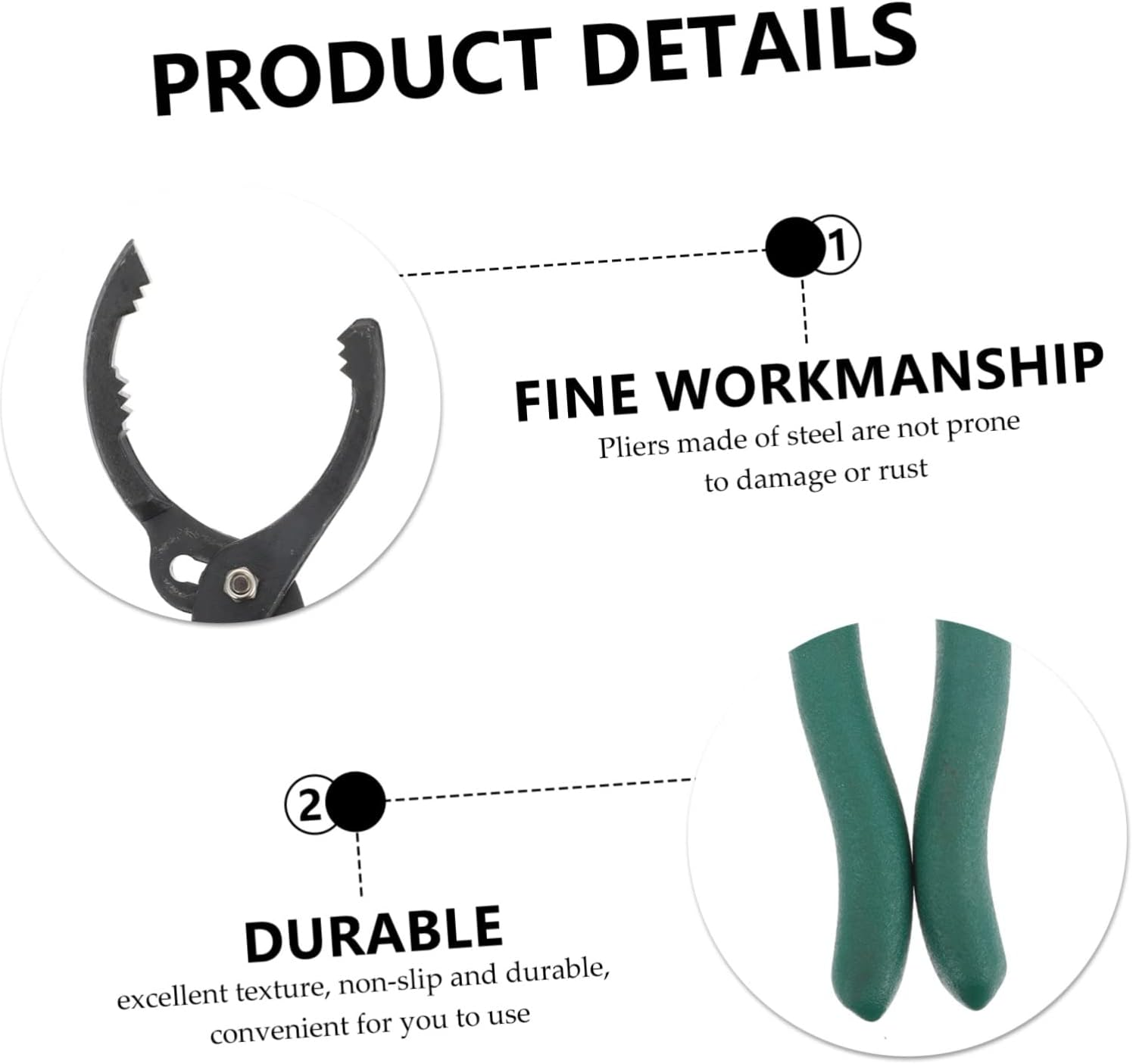 Filter Element Disassembly Pliers Steel Oil Filter Wrench Maintenance Tool Easy for Automotive