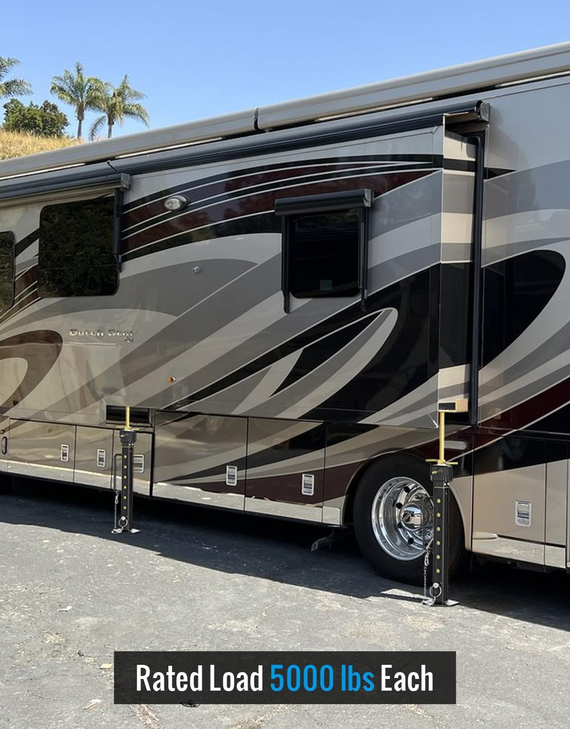 2025 Upgraded RV Slide Out Supports Stabilizer Jacks, 1 Pack [Allow Drill Adjust] 16" to 36" Adjustable Slide Out Support Jacks, Camper and Travel Slide Out Stabilizer Jacks, Supports up to 5,000 Lbs image number 6