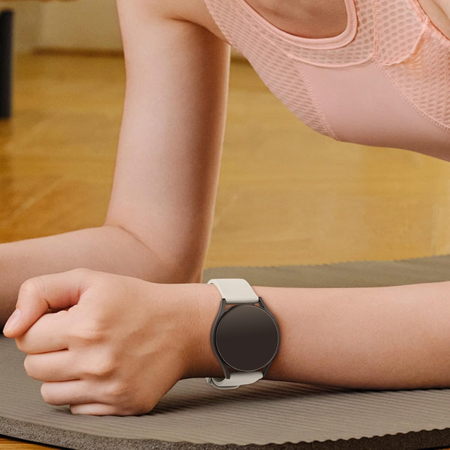 3 Pack Sport Bands for Garmin Forerunner 245 Band, Garmin Vivoactive 5 Band, Garmin Venu SQ Band,20Mm Soft Silicone Replacement Watch Strap for Garmin Forerunner 55/645/245 Music Smartwatch image number 4