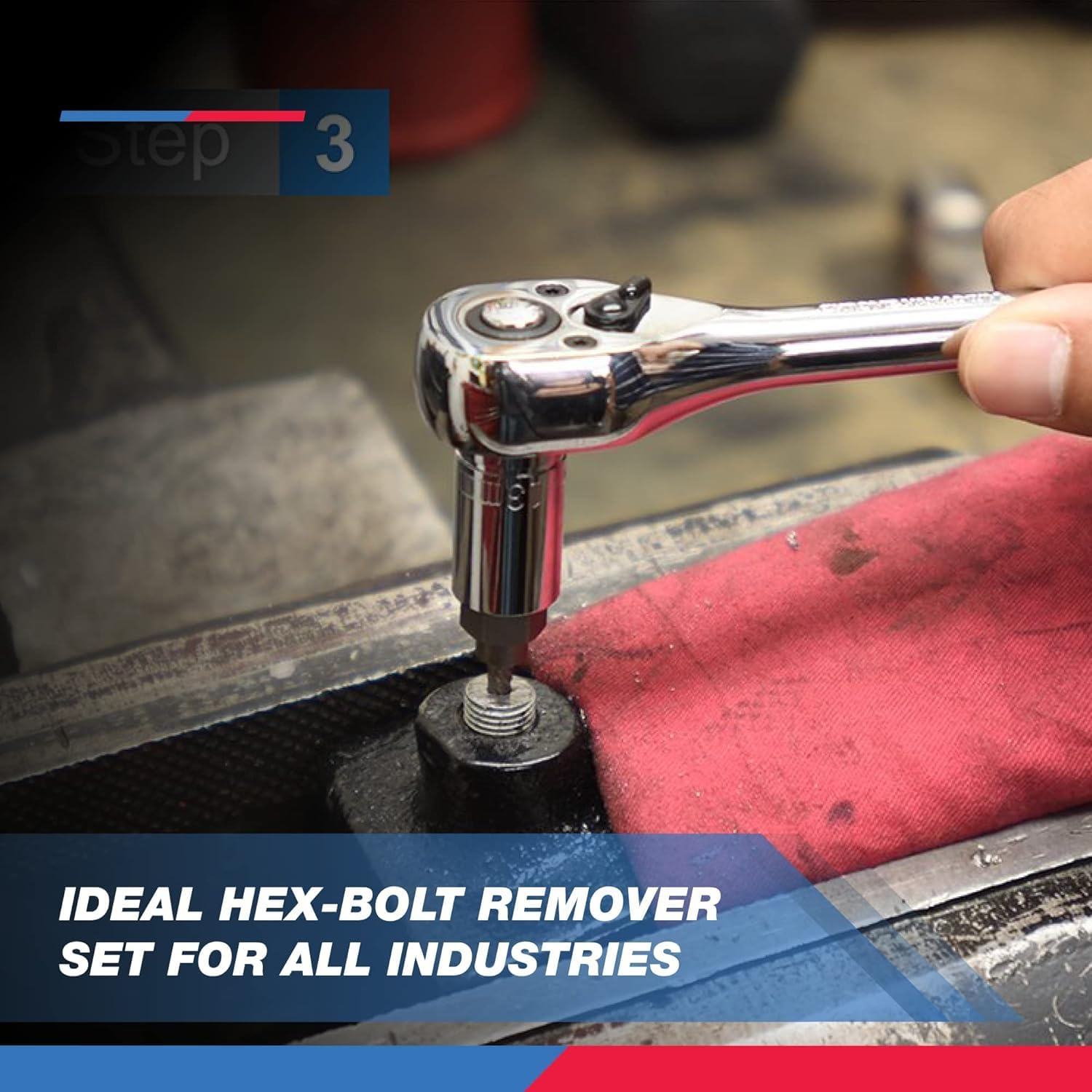 NEIKO 04204A Hex-Head Multispline Screw and Bolt Extractor Set, Easy-Out Screw Extraction, Broken Bolt Remover, Stripped Fastener Tool, 1/8 Inch to 7/8 Inch in 1/32-Inch Increments, Crmo, 25 Pieces image number 2