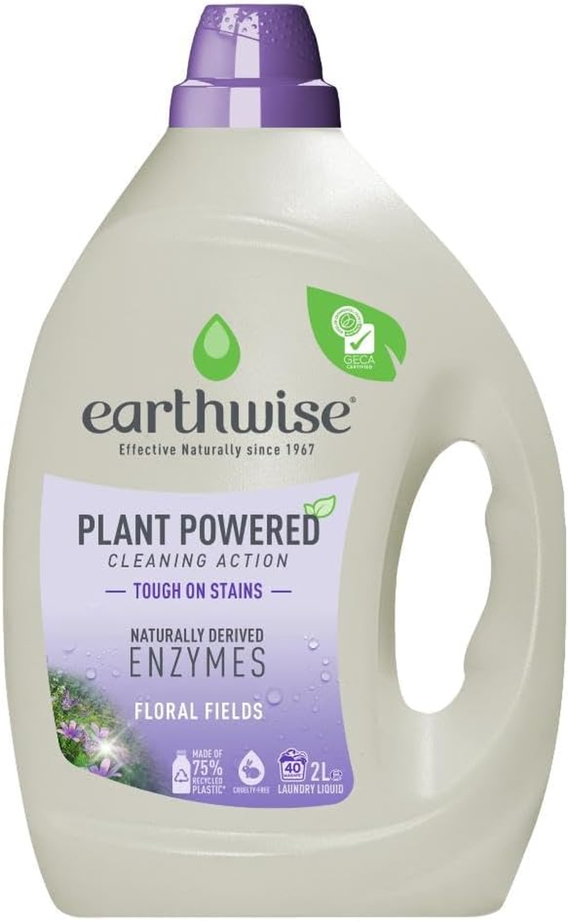 Earthwise Plant Powered Floral Fields Laundry Liquid Detergent 2 Liter image number 2