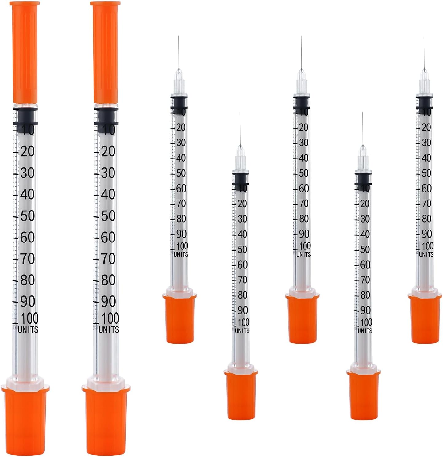 20Pcs/Pack 1Ml/Cc Syringe with 30G (8Mm) Needle, Lab Supplies, Individually Wrapped
