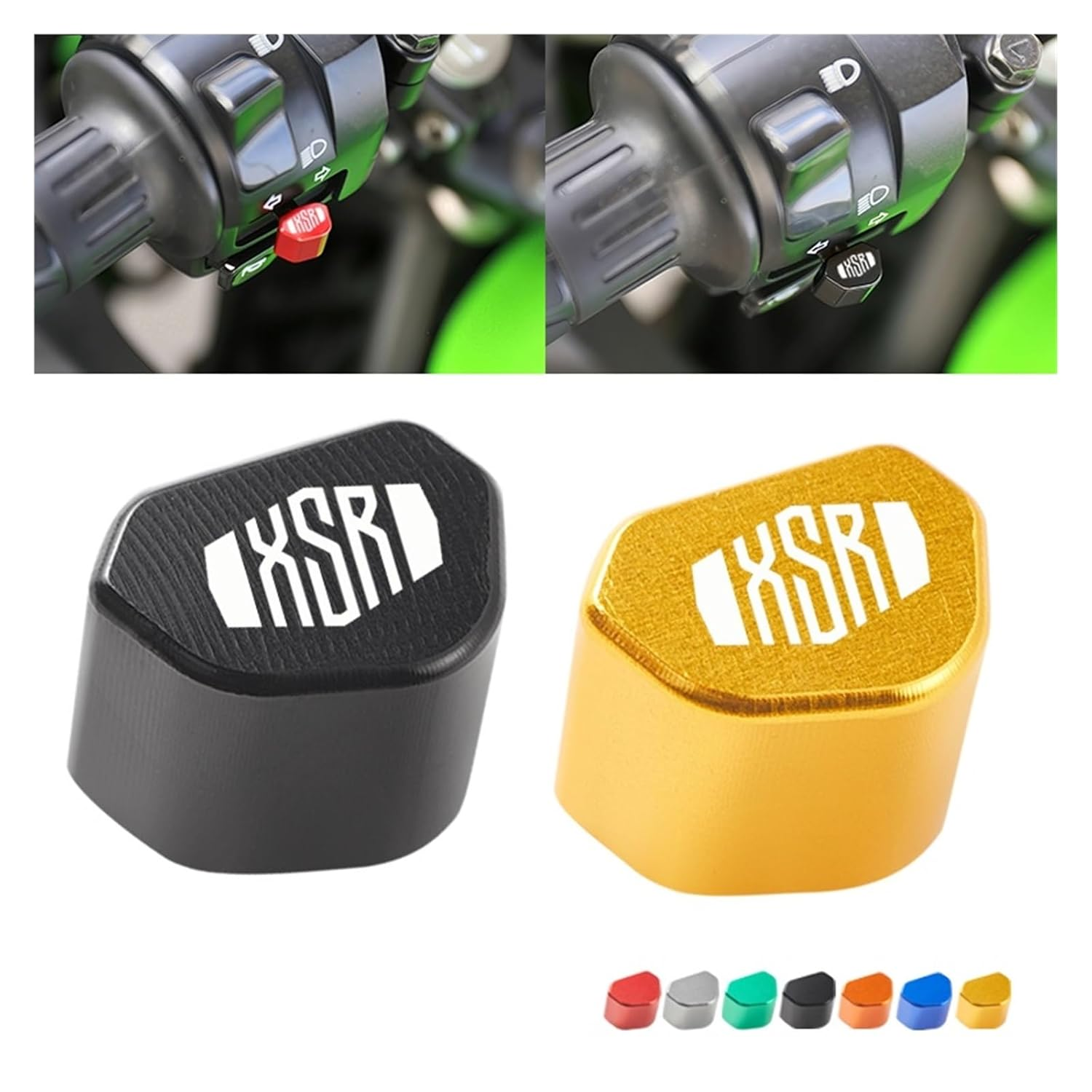 TZFQQIWT Motorcycle Switch Button Turn Signal Key Cap Compatible with XSR700 XSR900 XSR125 155 Accessories(Red) image number 5