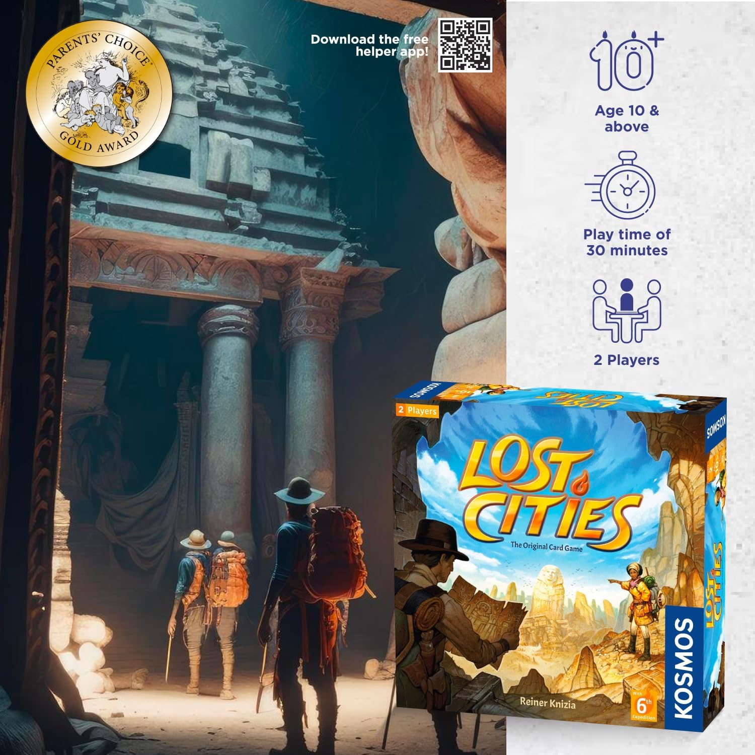 Thames & Kosmos Lost Cities the Card Game image number 3