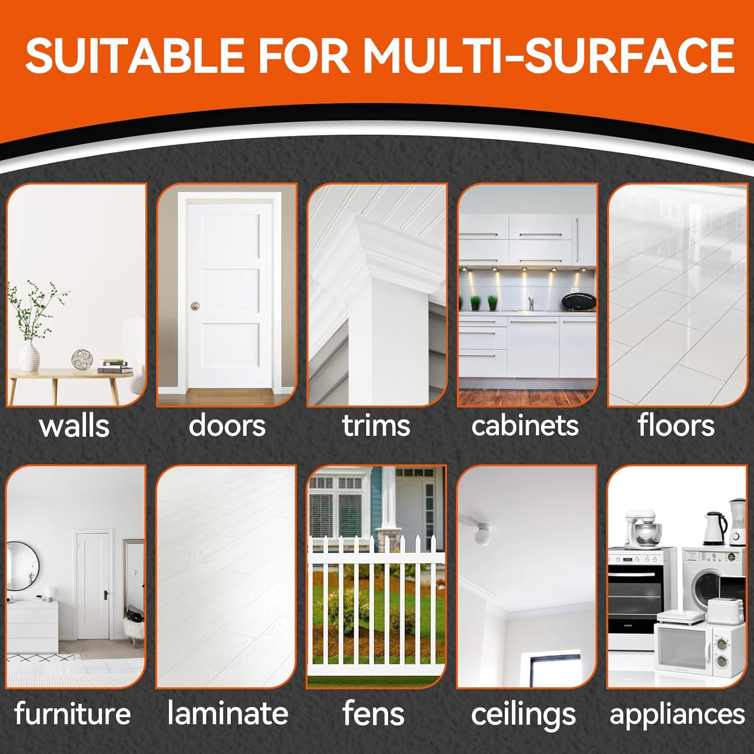 Brohood White Touch up Paint, Appliance Kitchen Cabinet Bathtub Paints for Wall, 30ML Multi Surface Touch up Paint Pen, Semi Gloss White Wall Paints for Enamel Porcelain Door Furniture Chips Scratches - 2 Pack Semi Gloss image number 6