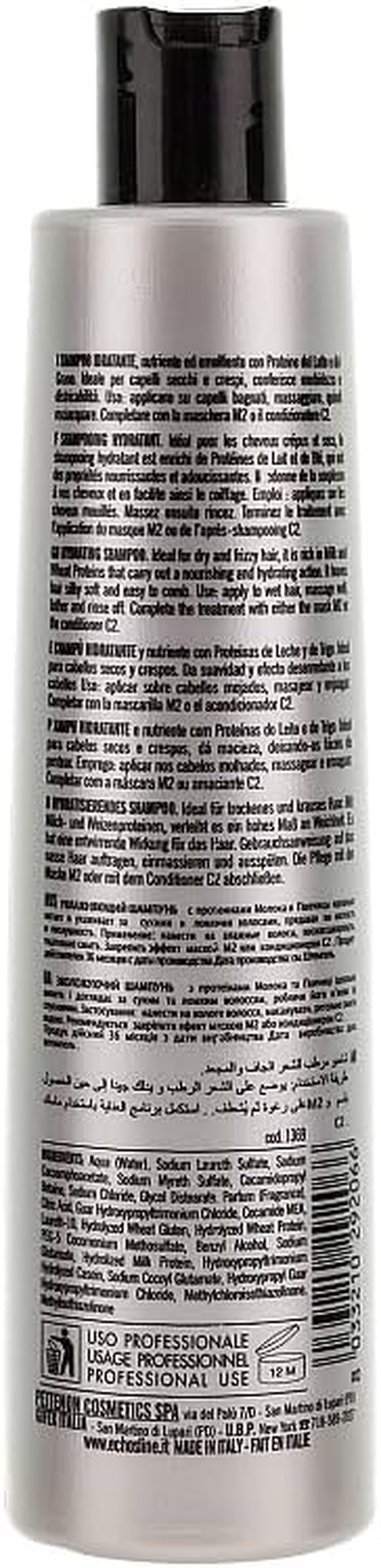 Echosline S2 Hydrating Care Moisturizing Shampoo 1000 Ml image number 1