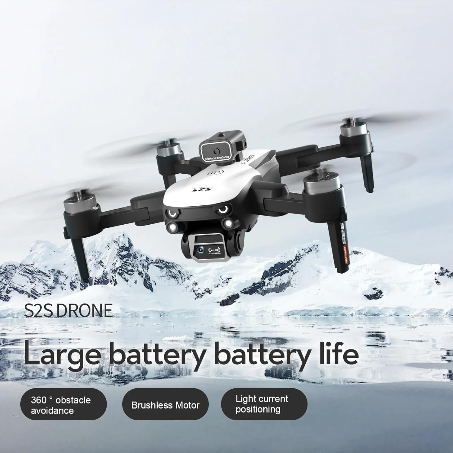 LUXWALLET Libra Spectra - 2025 Editie - Drone Met Laser Obstacle Ontwijking - Dual Camera System - Optical Vlieg Positioning - Stijgen En Landen Met EEN Button - Headless Mode image number 1
