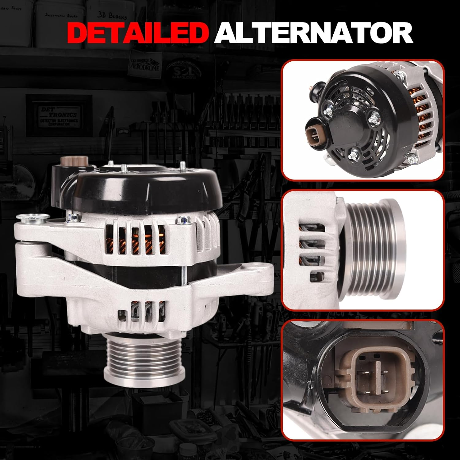 12V 80A 1KD-FTV Alternator Compatible with TOYOTA HILUX 2.5D D-4D;Compatible with TOYOTA VIGO 2005 image number 4