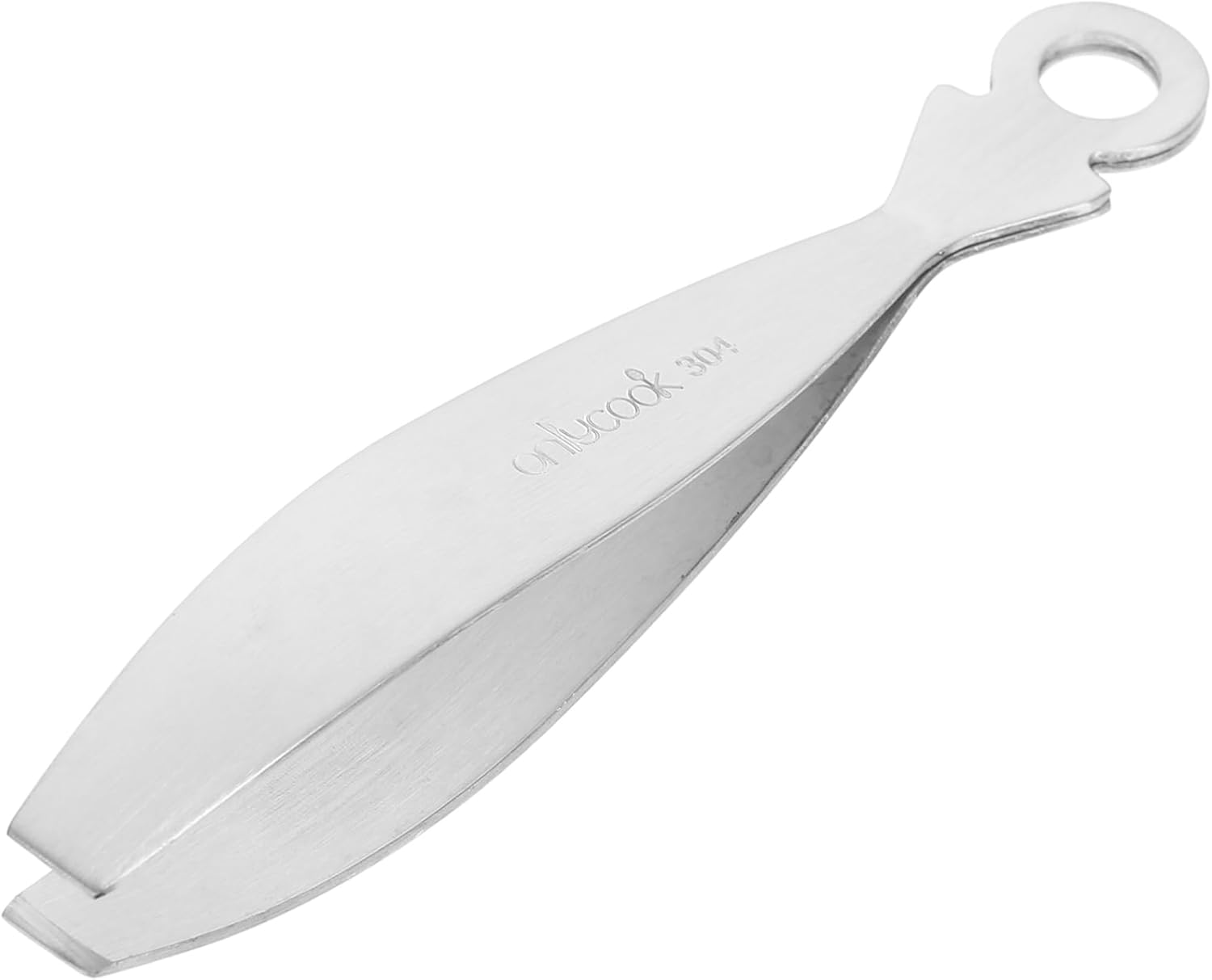 Stainless Steel Flat Tweezers for Chicken Hair Remover Fish Bone Clip Thread Hair Removal for Face image number 2