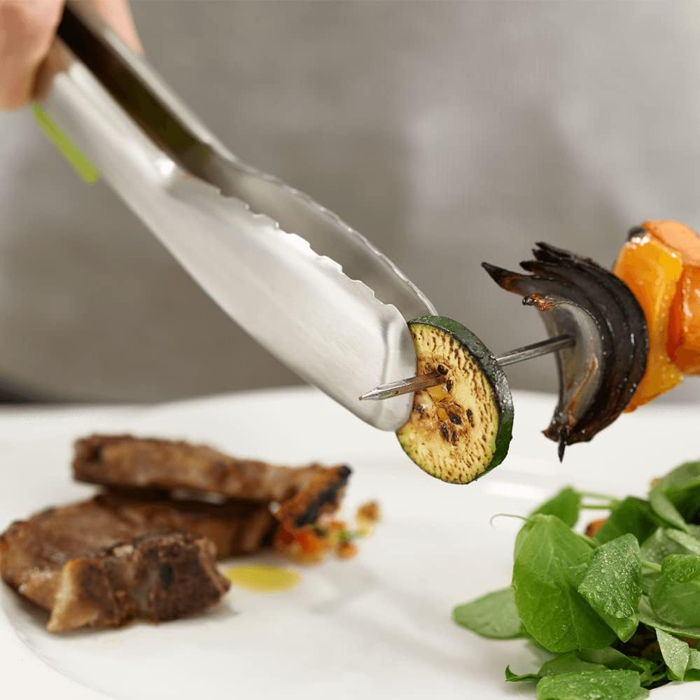 Joseph Joseph Elevate Steel Slimline Stainless-Steel Tongs with Integrated Tool Rests - Green image number 5