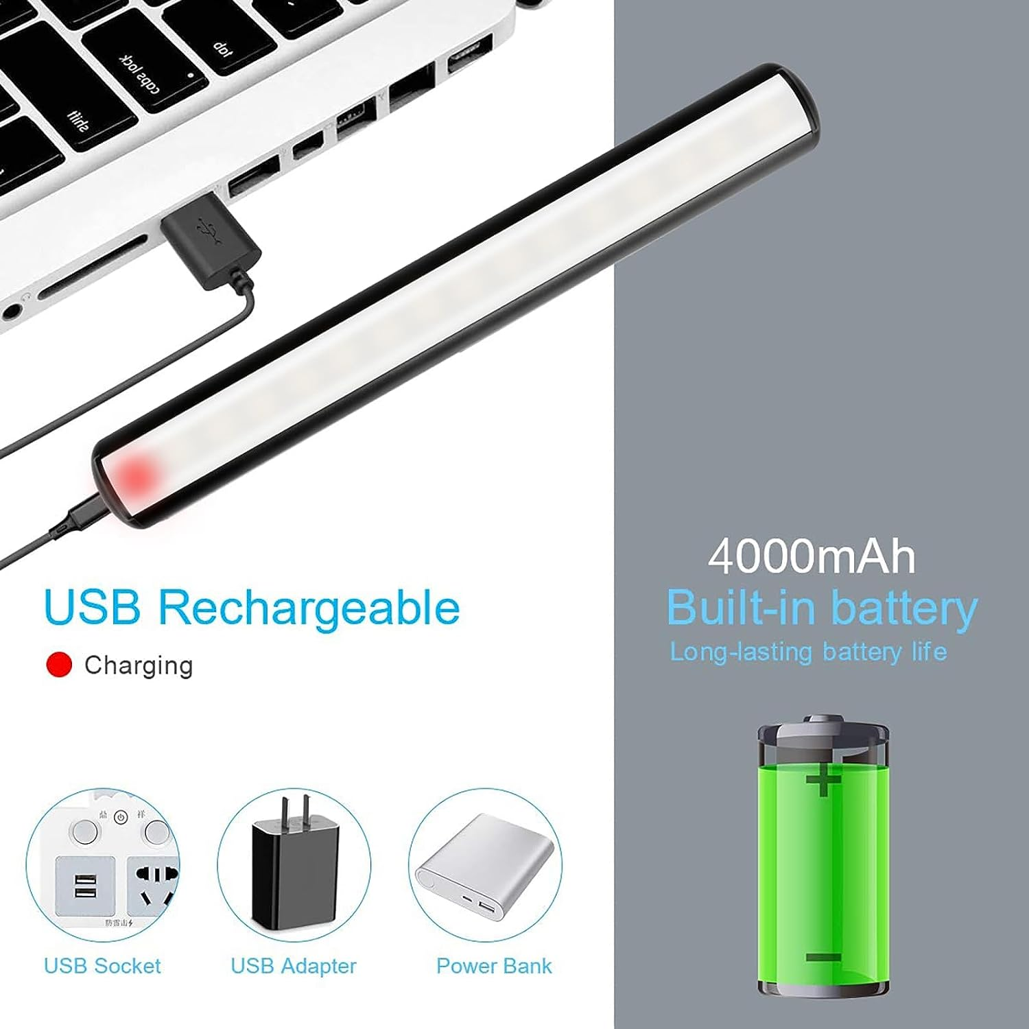 4000Mah Wireless LED Picture Lighting, 3W Rechargeable Wall Light, Dimmable Light with Touch & Remote, 300LM Display Lamp with Timer for Picture Frame Art Dartboard Gallery Mirror image number 4