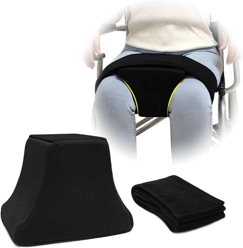 Mybow Abduction Wedge, Knee Separator Pillow for Hip Replacement Surgery, Contoured Foam Orthopedic Knee Pillow with Strap, Leg Separator Small Pillow between Knees for Sleeping, Sciatica Pain Relief image number 5